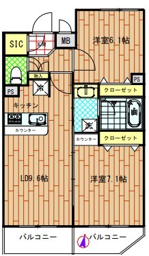 中野富士見町駅 徒歩8分 5階の物件間取画像