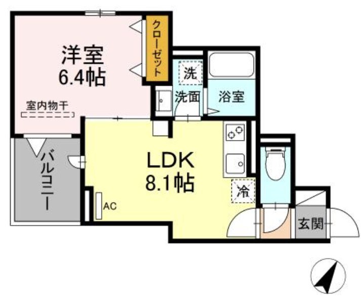 アヴァンス渋谷本町の物件間取画像