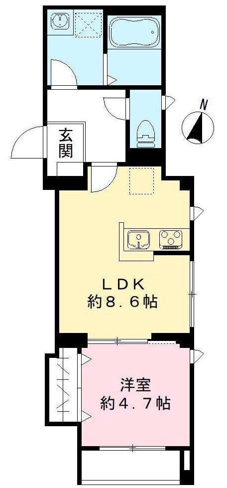 大岡山駅 徒歩4分 2階の物件間取画像