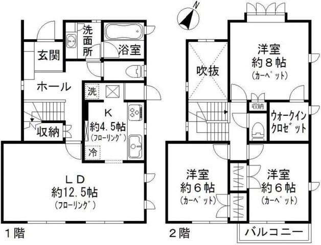 等々力駅 徒歩12分 1-2階の物件間取画像