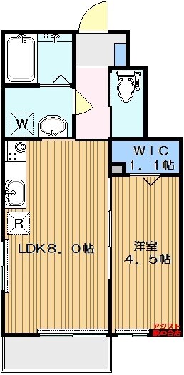 御嶽山駅 徒歩4分 1階の物件間取画像