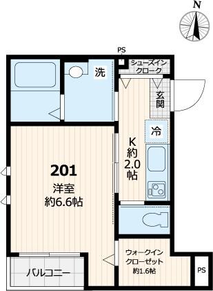 雪が谷大塚駅 徒歩3分 2階の物件間取画像