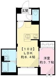 パピエ自由が丘の物件間取画像