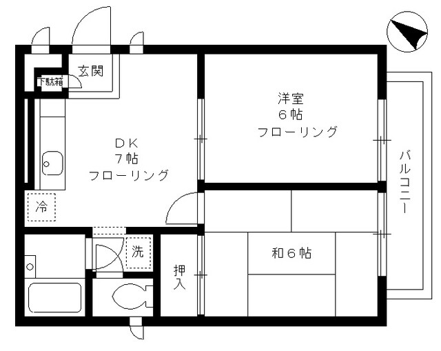 千鳥町駅 徒歩8分 2階の物件間取画像