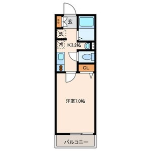 石川台駅 徒歩5分 2階の物件間取画像