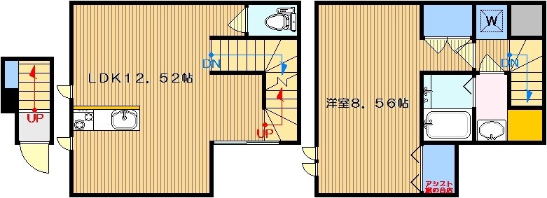 旗の台駅 徒歩8分 2-3階の物件間取画像