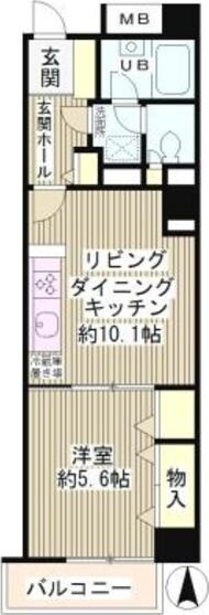 自由が丘ミッテの物件間取画像