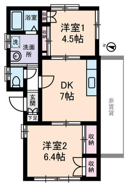 奥沢駅 徒歩5分 1階の物件間取画像