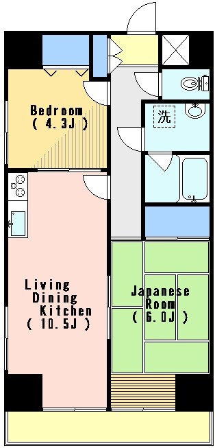 サンコートマンションの物件間取画像