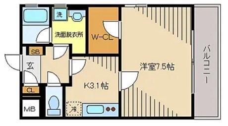 グランディールの物件間取画像