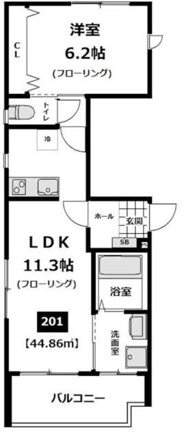 エレーネハウスの物件間取画像