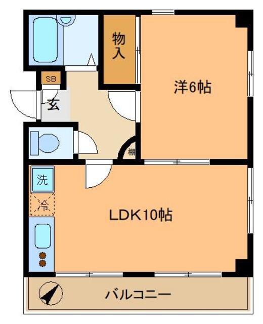 東中野駅 徒歩7分 3階の物件間取画像