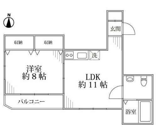 ヴィラキャトレアの物件間取画像