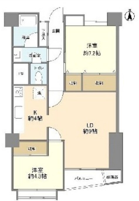 陽輪台高円寺の物件間取画像