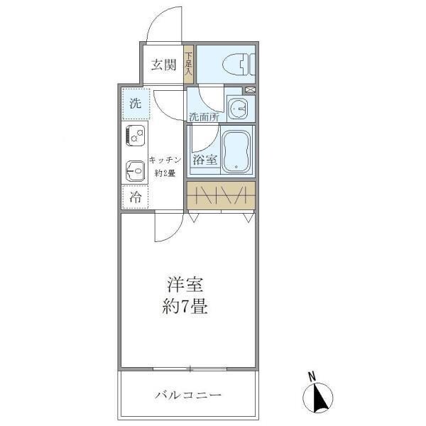 武蔵小金井駅 徒歩20分 2階の物件間取画像