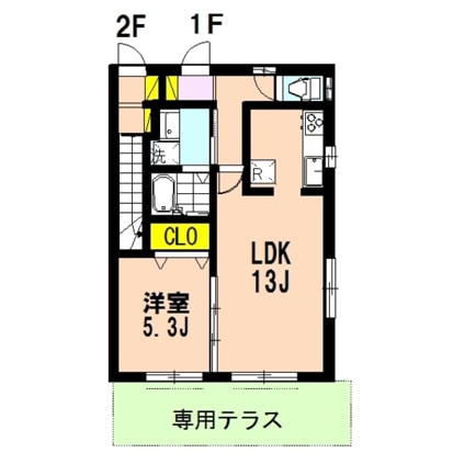 メゾンアムールの物件間取画像