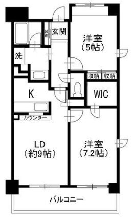 上北沢駅 徒歩17分 7階の物件間取画像