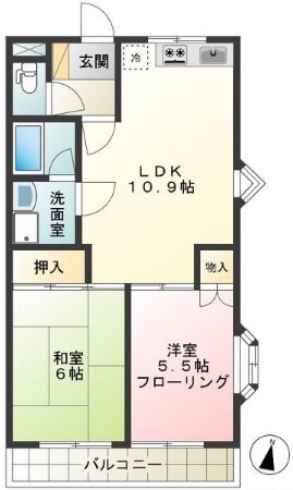 千歳コーポの物件間取画像