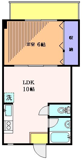 布施コーポの物件間取画像