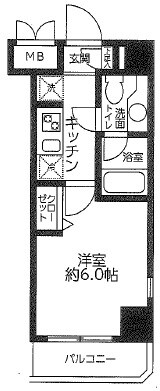 府中駅 徒歩8分 3階の物件間取画像