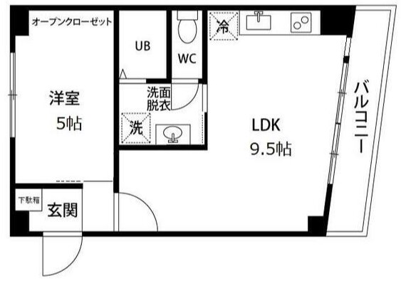 武蔵小山駅 徒歩3分 2階の物件間取画像