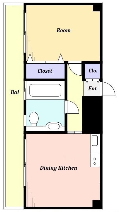 池尻大橋駅 徒歩13分 3階の物件間取画像