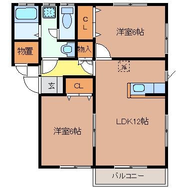 シャトレーゼＣの物件間取画像