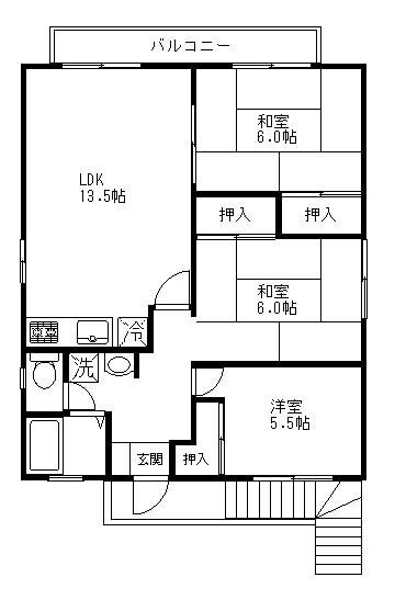 田中ハイツの物件間取画像