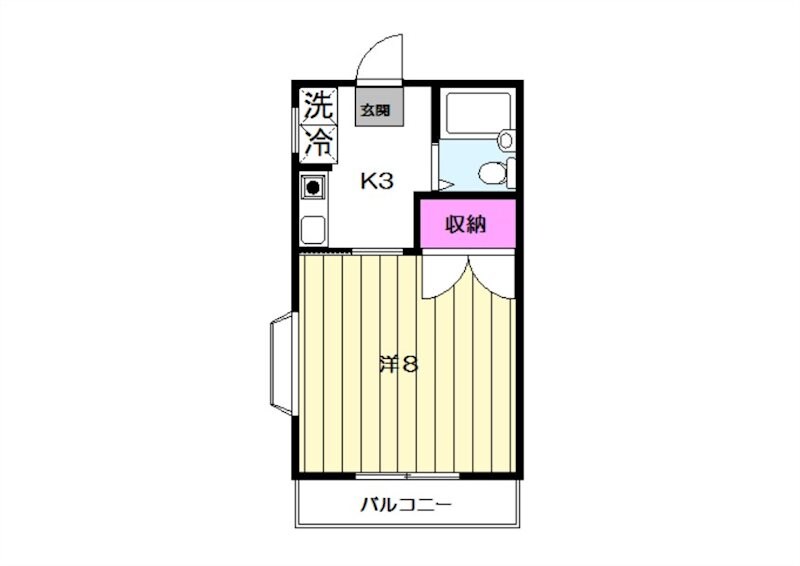 スカイハイツの物件間取画像