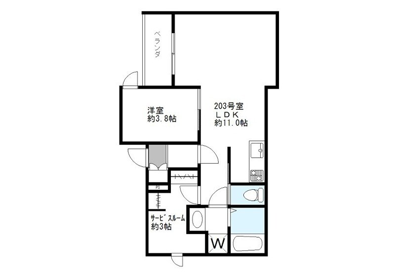 Fols Class阿佐ヶ谷の物件間取画像