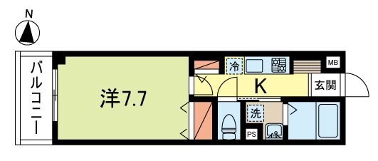 ブルースカイ武蔵野の物件間取画像