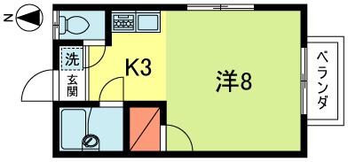 サンガーデンハイツの物件間取画像