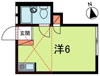 サットンプレイス田中東の物件間取画像