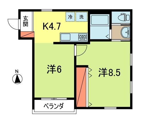 バロンの物件間取画像