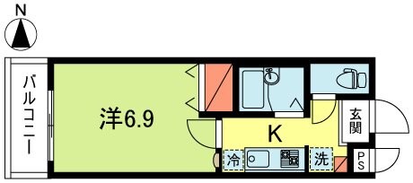 サットンプレイスＳ松ノ木の物件間取画像