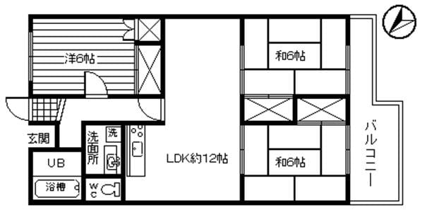 井堀北団地の物件間取画像