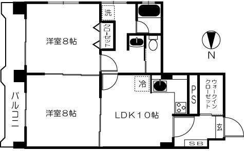 川崎駅 徒歩5分 2階の物件間取画像