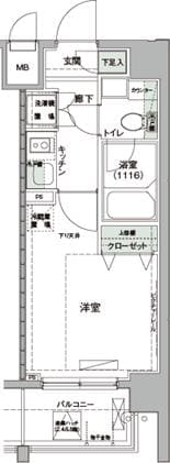 ハーモニーレジデンス羽田WESTの物件間取画像