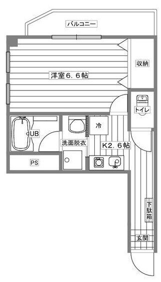 エヌケービルの物件間取画像