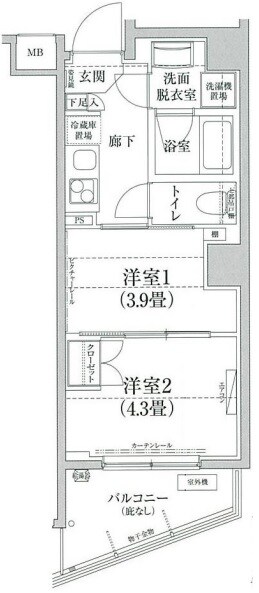 アイルグランディール蒲田の物件間取画像