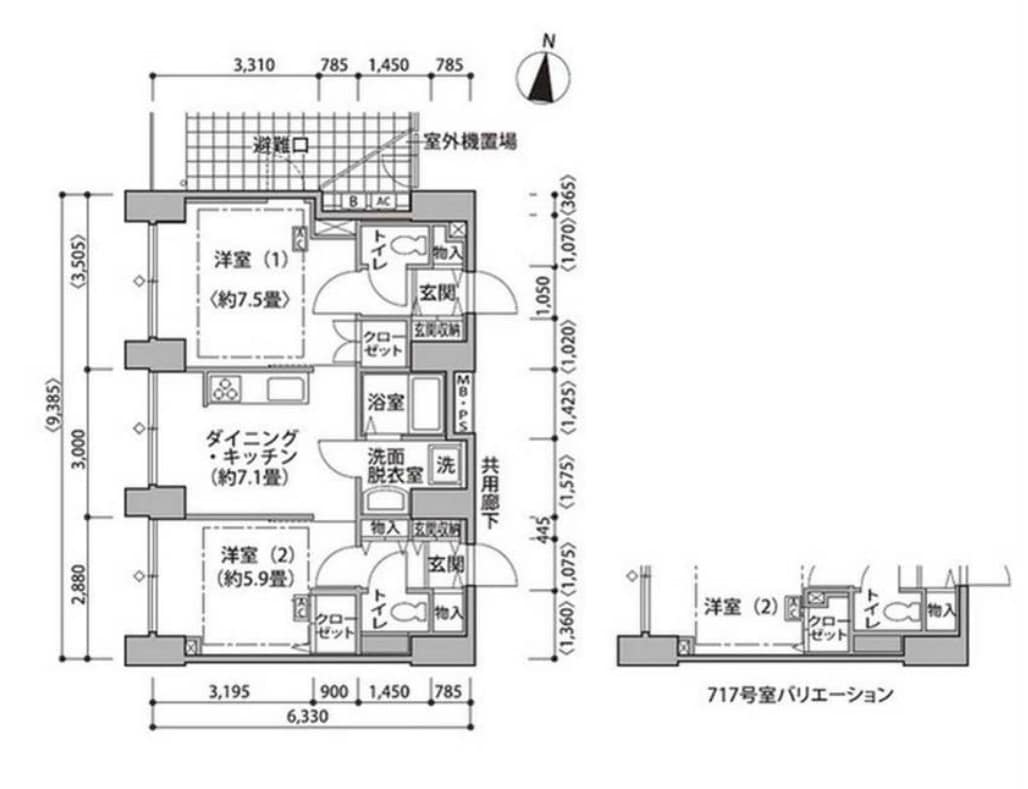 物件間取画像