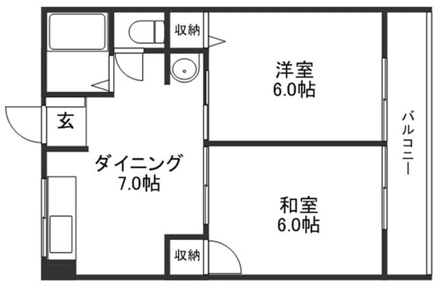 サンハイム伊勢　A棟の物件間取画像