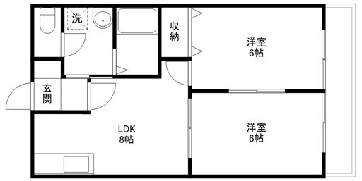 物件間取画像