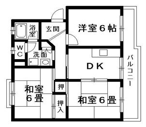 ハイツ堤下の物件間取画像