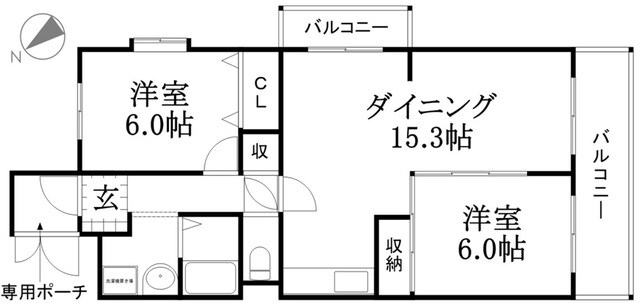 ドミール高野の物件間取画像