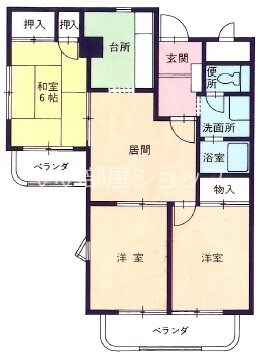 五福マンションの物件間取画像