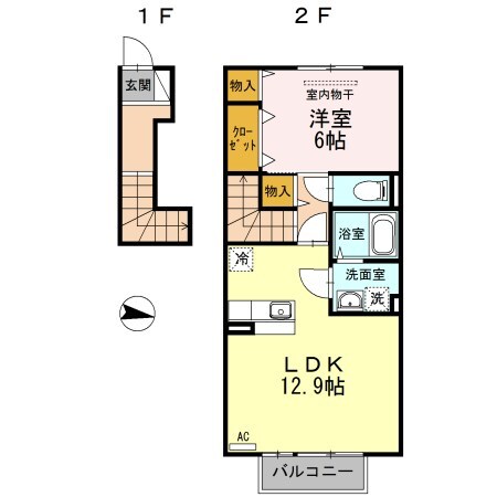 セジュールの物件間取画像