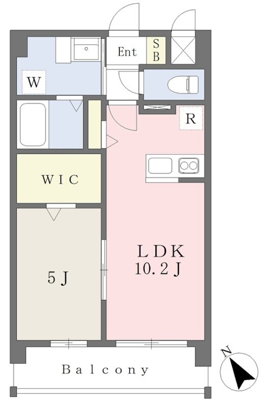 ハイマート龍田の物件間取画像