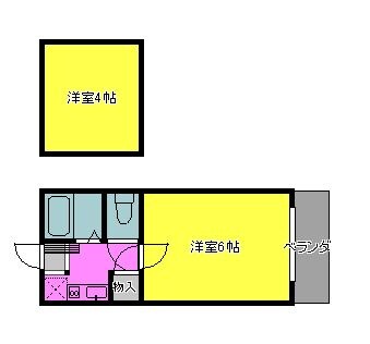 アップルハウス桜木の物件間取画像