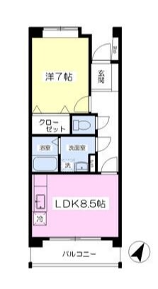 東海学園前駅 徒歩7分 2階の物件間取画像